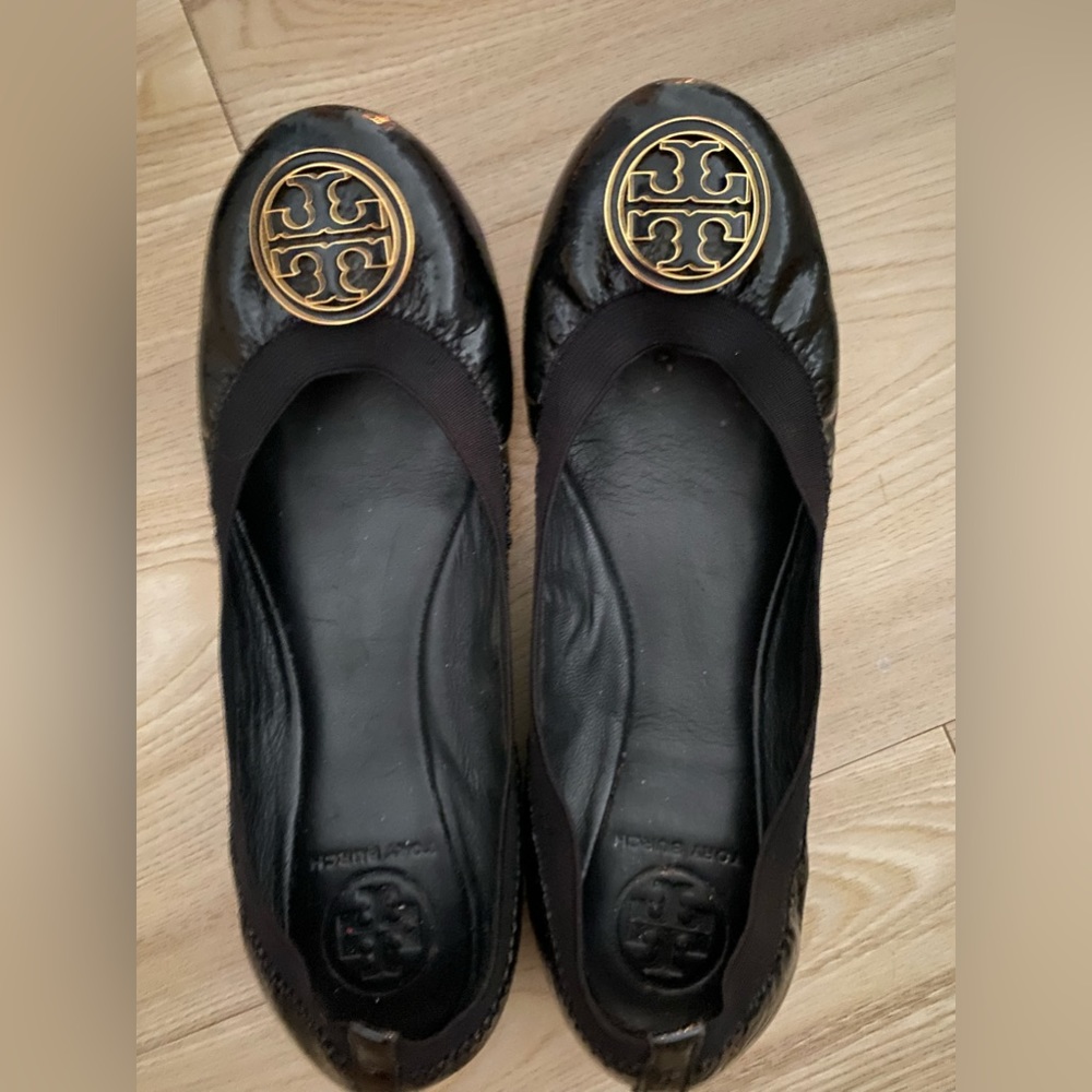 Tory Burch Caroline ballet flats black authentic purchased in store